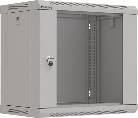 SZAFA INSTALACYJNA RACK WISZĄCA 19" 9U 540X350 SZARA DRZWI PRZESZKLONE LANBERG (FLAT PACK) 1