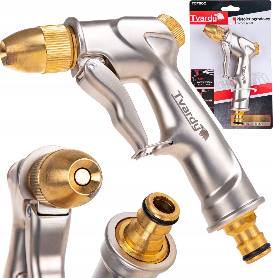 Pistolet ogrodowy regulowany BRASS-LINE (36) 1