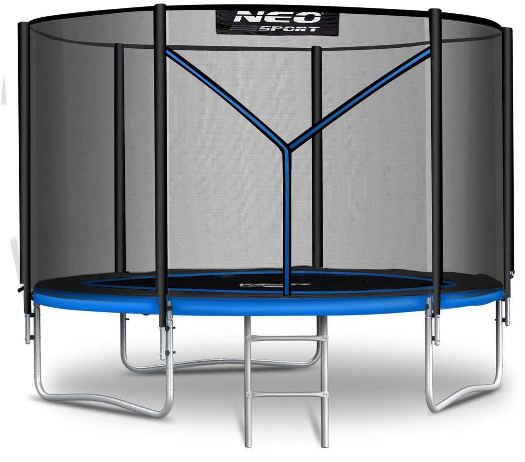 NeoSport Trampolina ogrodowa 10ft/312cm z siatką zewnętrzną i drabinką 1