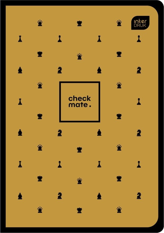 Interdruk Zeszyt A5 32 kartek Linia 70g Soft Touch Chess szachy 1