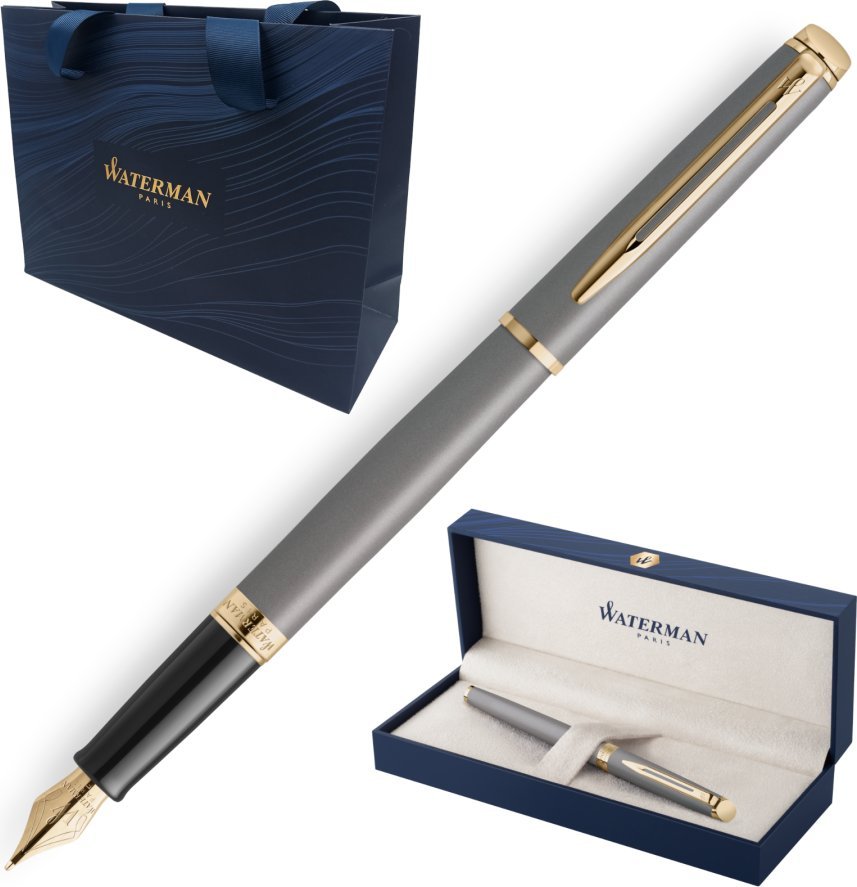 Pióro Wieczne Waterman Hemisphere Stone Grey GT 2217943 Etui + Torebka 1