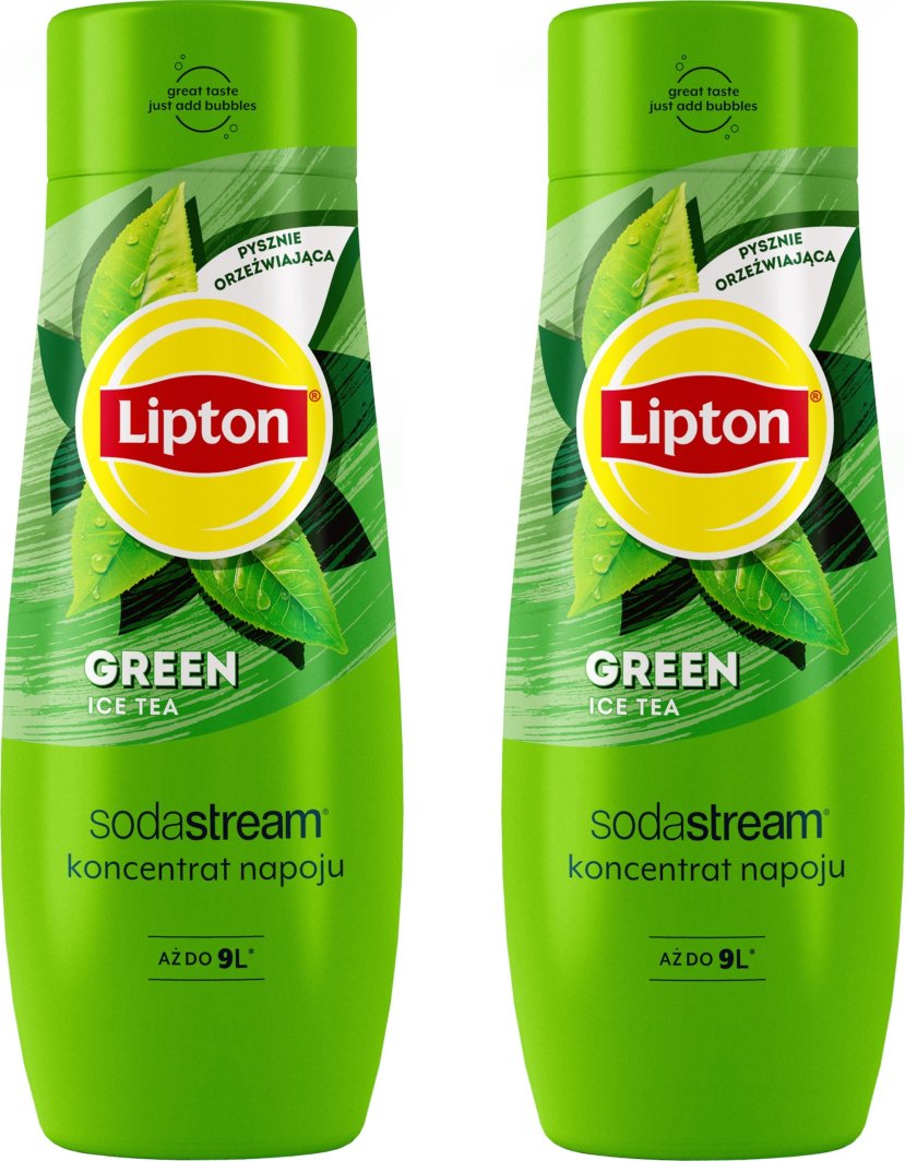 Zestaw 2 koncentratów SodaStream 2x Lipton Ice Green 1