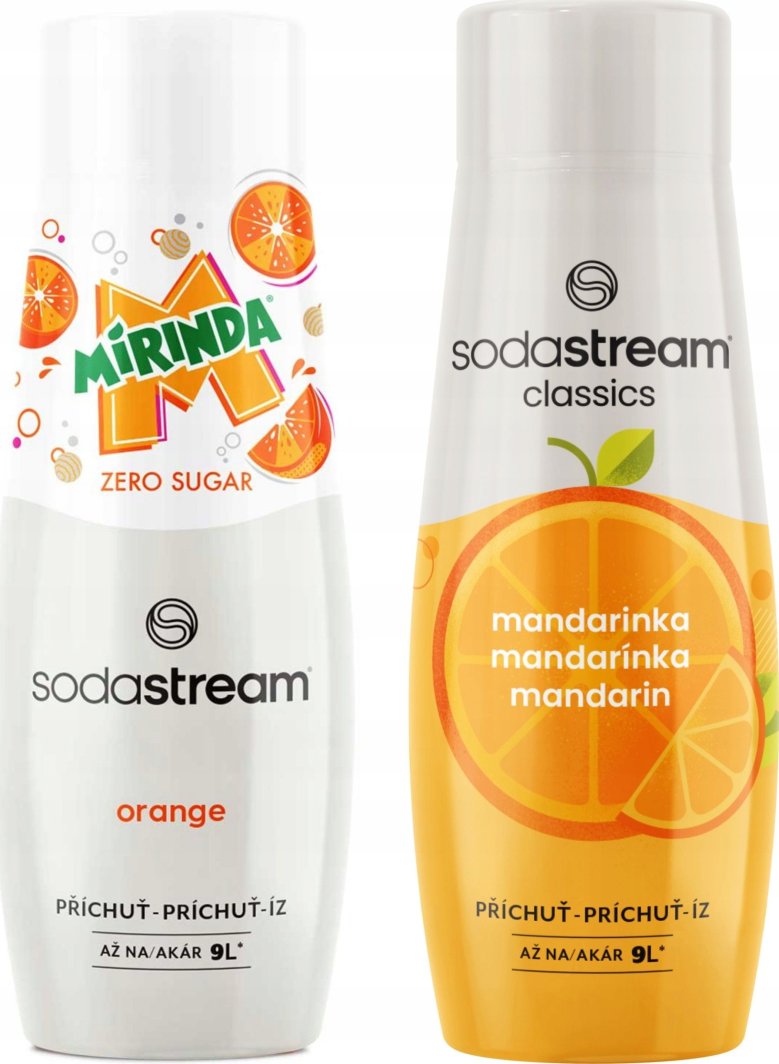 SODASTREAM Mirinda Zero + Mandarynka zestaw syropów do saturatora 2 szt. 1