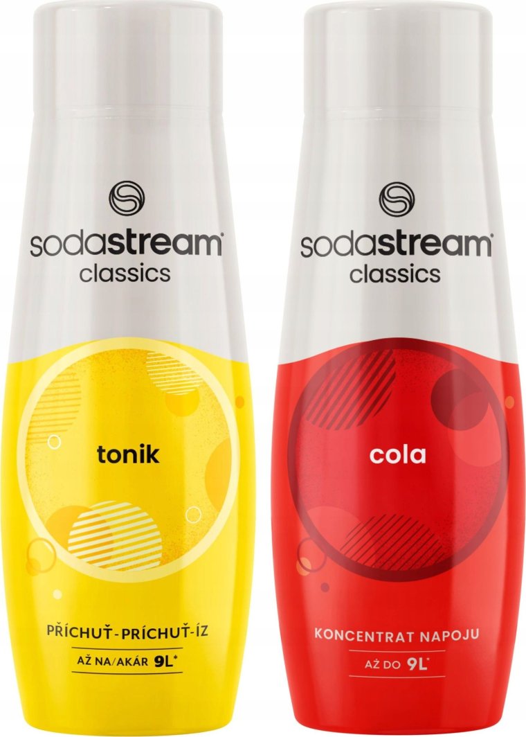 2x Syrop SODASTREAM TONIC TONIK + COLA Koncentrat Sok do Wody Saturatora 1