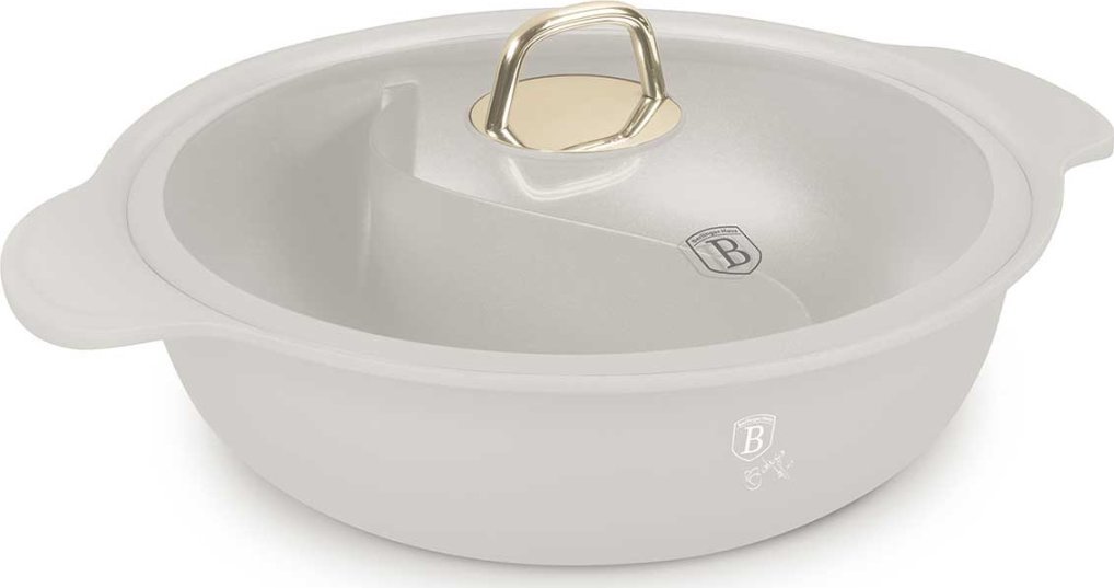 GARNEK TYTANOWY HOT POT Z POKRYWĄ 30cm BERLINGER HAUS BH-8628 SAHARA 1