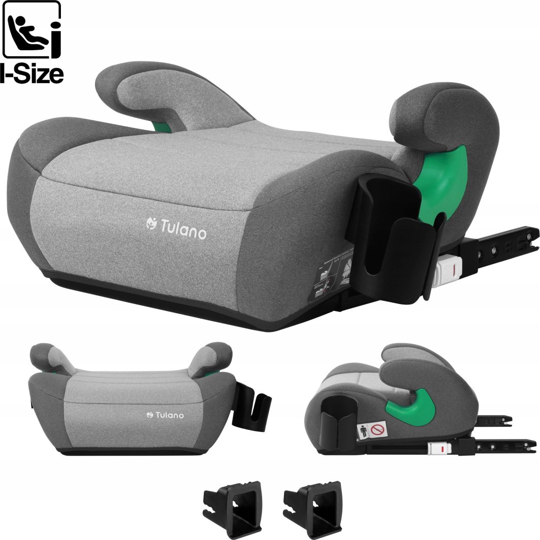 Fotelik Samochodowy Podstawka Tulano Cabby 35 Grey Isofix 125-150Cm I-Size 1
