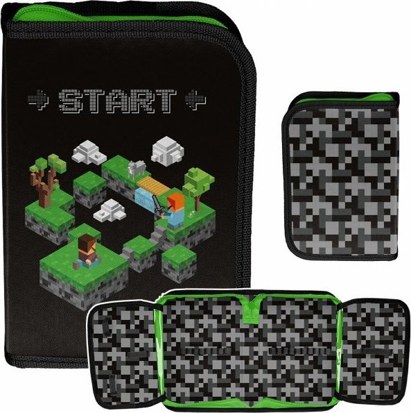Paso Piórnik Gry Szkolny do Podstawówki Chłopięcy do klas 1-4 Minecraft 1