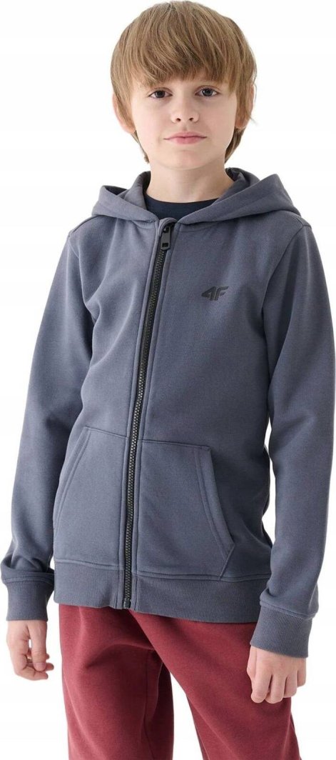 Bluza sportowa chłopięca 4F M1295 rozpinana młodzieżowa z kapturem 1