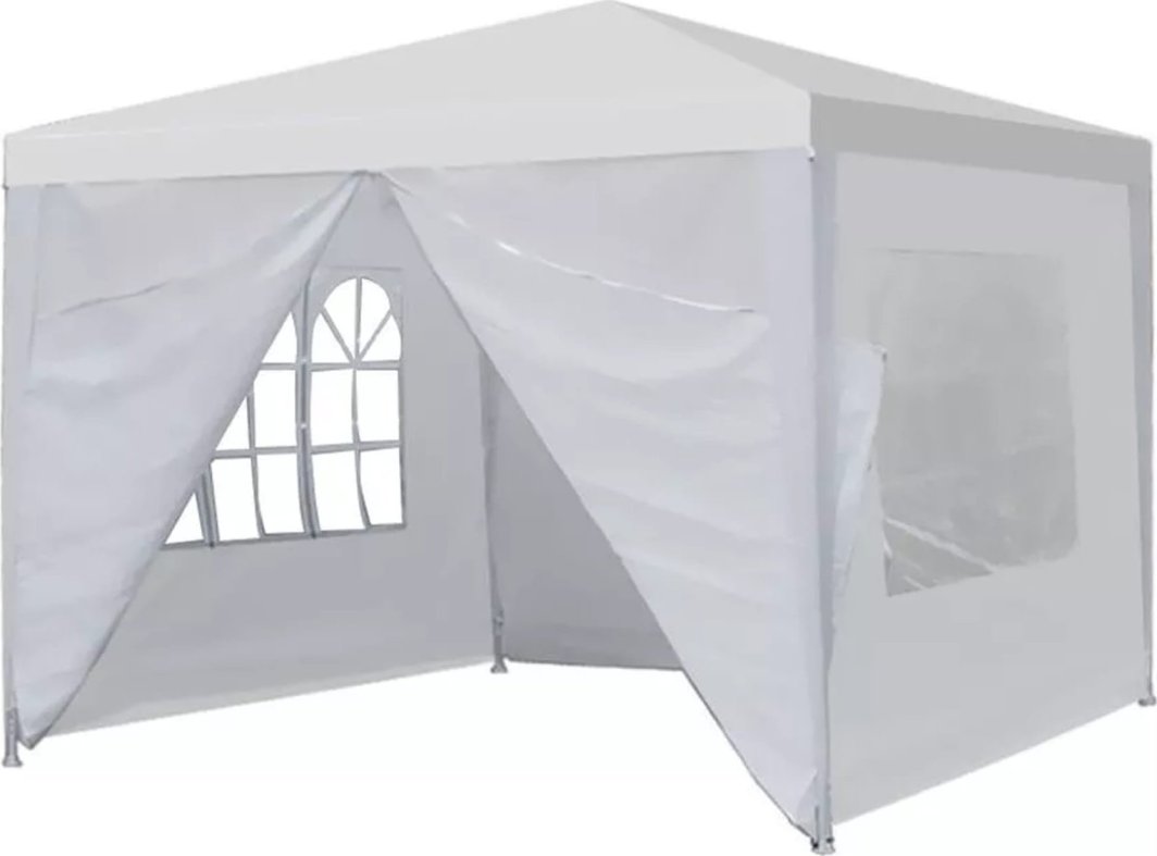 Namiot pawilon ogrodowy handlowy 3x3 m 4 ścianki biały MultiGarden 1