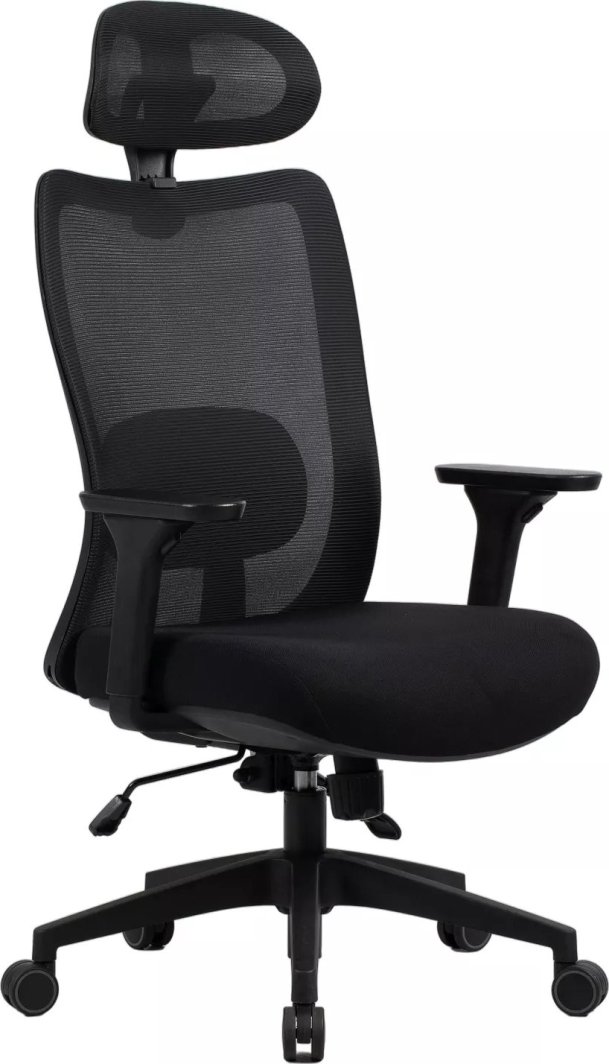 FOTEL OBROTOWY Q724H CZARNY 1
