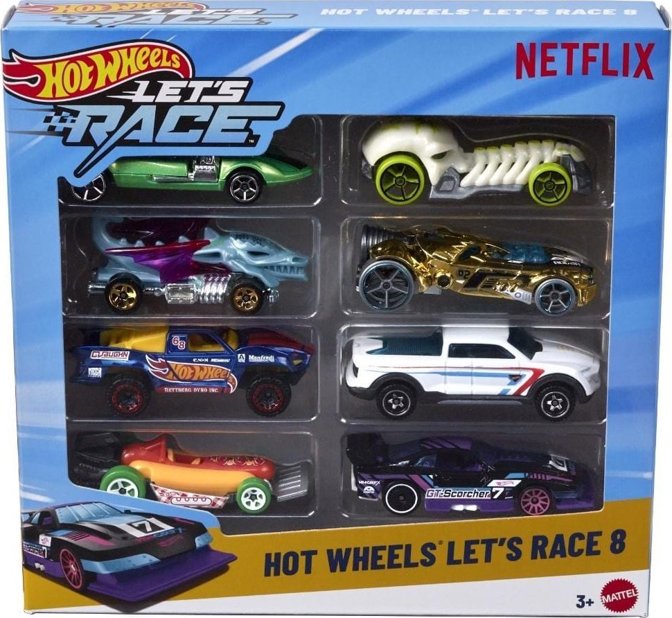 Hot Wheels Let's Race Zestaw 8 pojazdów 1