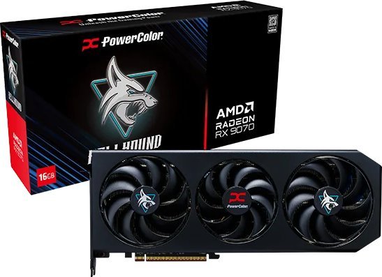 Karta graficzna POWERCOLOR Hellhound Radeon RX 9070 16GB GDDR6 (RX9070 16G-L/OC) 1