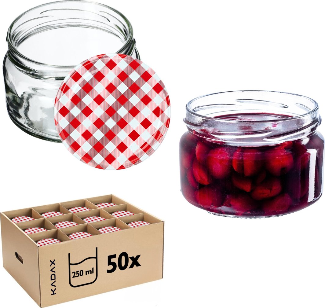 50x Słoik Na Przetwory 250ml + Wieczko fi82 Miód