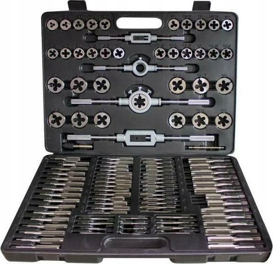 Zestaw gwintowników i narzynek 110el. (M2-M18) walizka PU 1