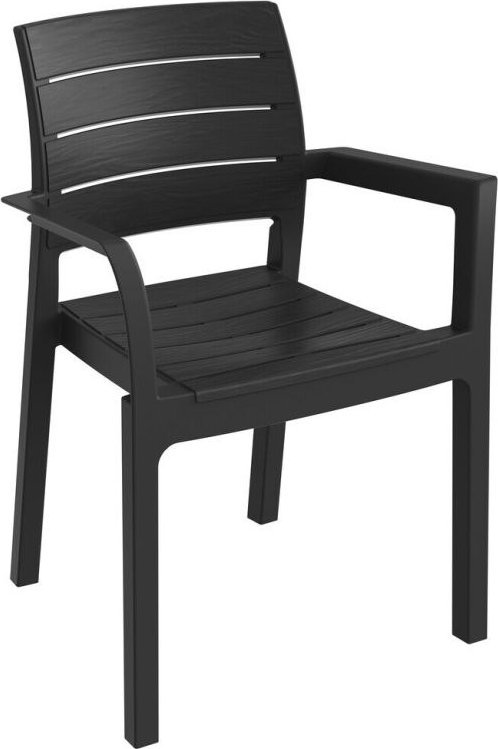 RECANATI krzesło plastikowe, grafitowe 1