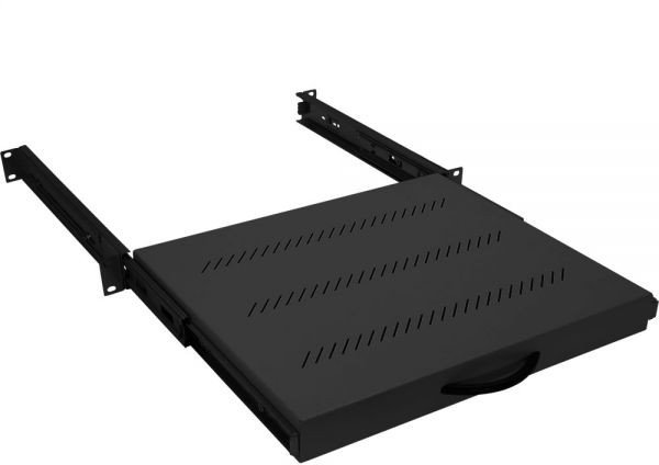 Triton RAB-UP-X30-A1 19" Fachboden 1HE ausziehbar, 350mm, 30kg, schwarz 1