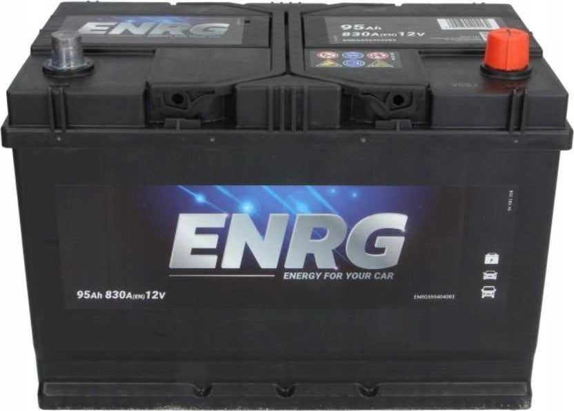 Akumulator ENRG 12V 95Ah/830A CLASSIC (P+ biegun standardowy) 306x173x225 B01 - stopka o wysokości 10 5 mm (rozruchowy) 1