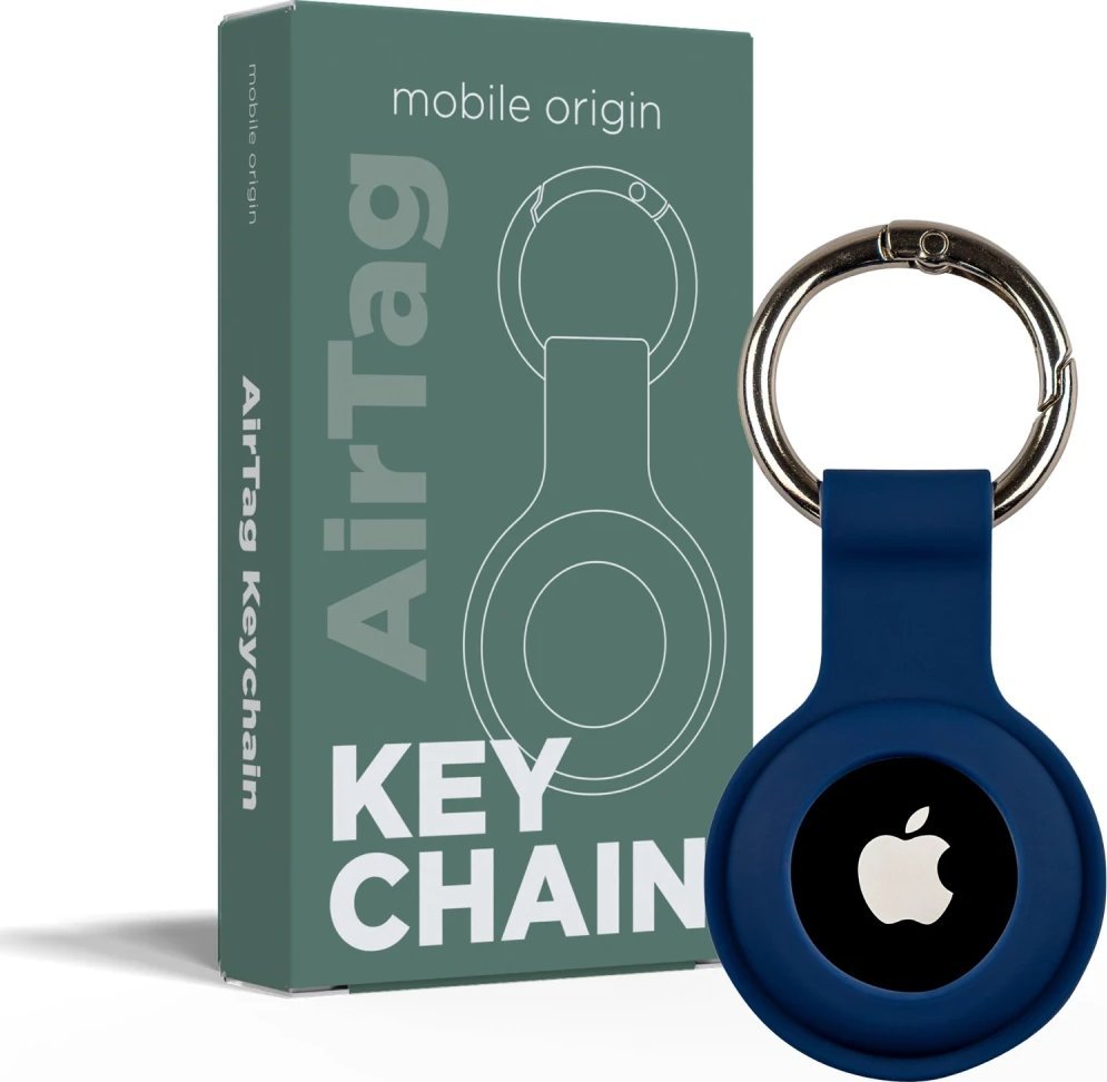 Mobile Origin AirTag KeyChain, blue 1