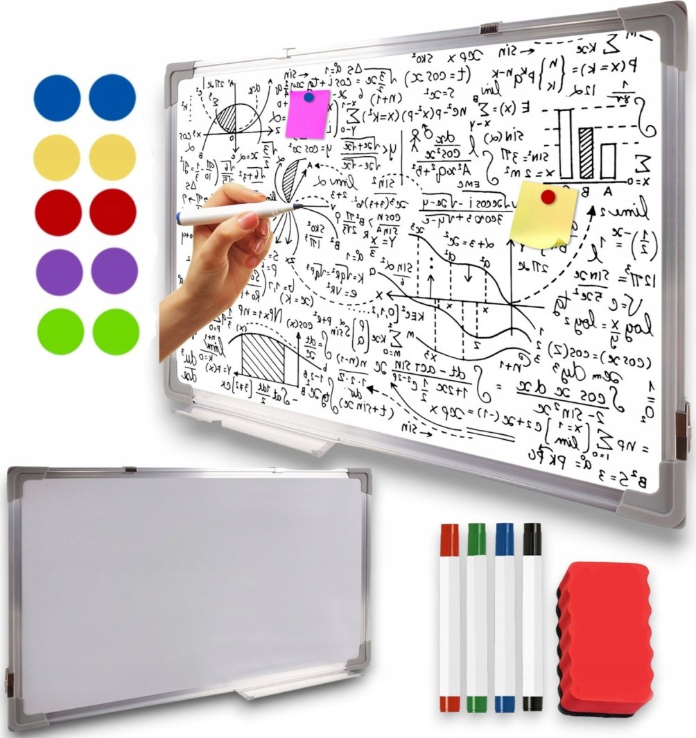 Tablica suchościeralna magnetyczna 90x60 1