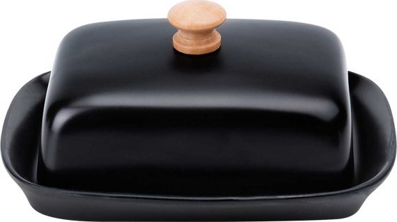 MASELNICZKA MASELNICA CERAMICZNA CZARNA 139677 1
