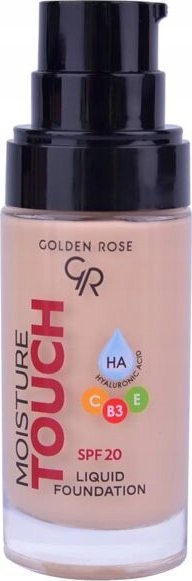 Golden Rose Moisture Touch Nawilżający podkład do twarzy SPF20 30ml (102) 1