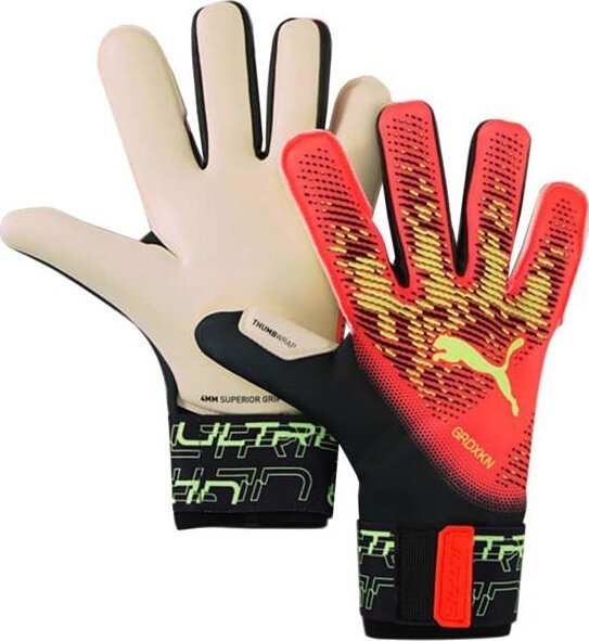Rękawice bramkarskie Puma Ultra Grip 1 Hybrid pomarańczowo-czarne 41827 02 9,5 1