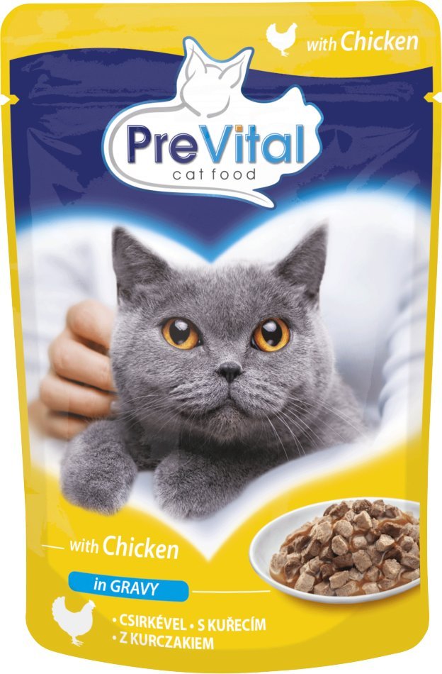 PREVITAL kurczak w sosie dla kotów 100g 1