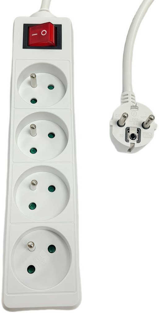4-way Power Strip on/off 1