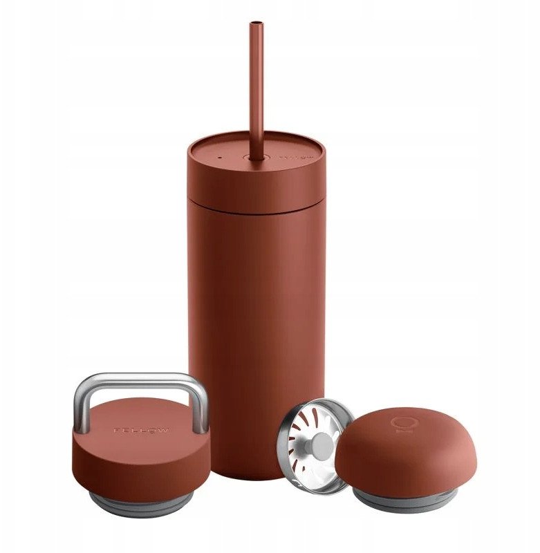 Fellow - Carter Move Mug 3 w 1 - Kubek termiczny + 3 nakrętki - Sienna 473 ml 1