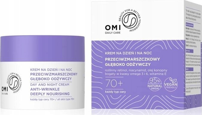 Omi Daily Care Przeciwzmarszczkowy Krem głęboko odżywczy 70+ na dzień i na noc 50ml 1