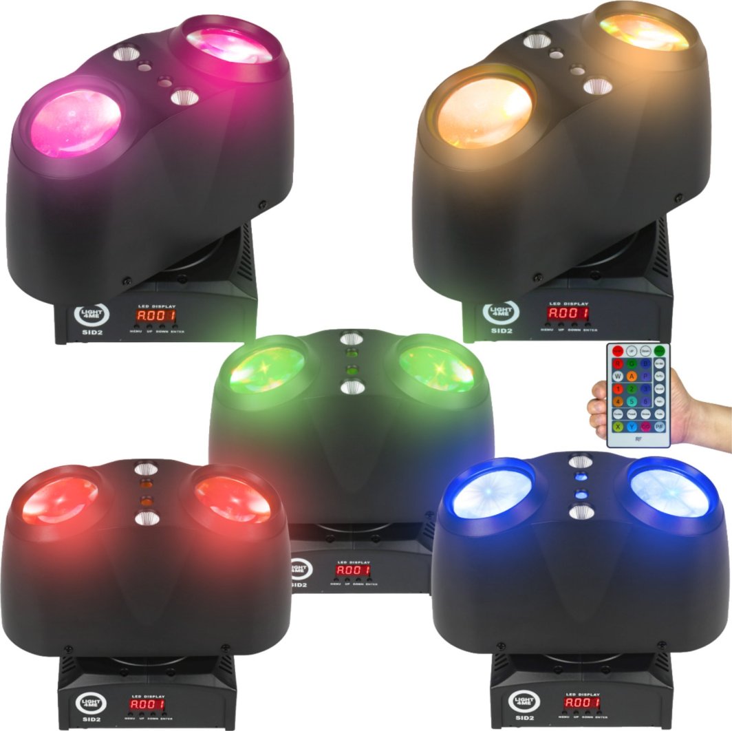 LIGHT4ME SID2 multiefekt świetlny LED 4w1 efekt beam RGBW laser R/G stroboskop 1