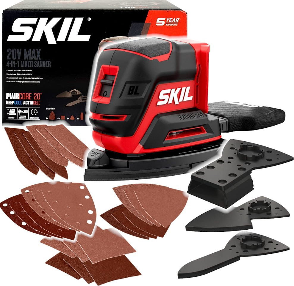 SANDER MULTI CORDLESS 3720CD 20V BL 1