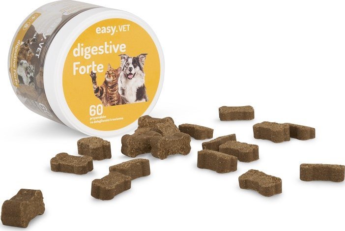 Easy.VET Smaczki funkcjonalne digestive forte dla psów i kotów 180g 1