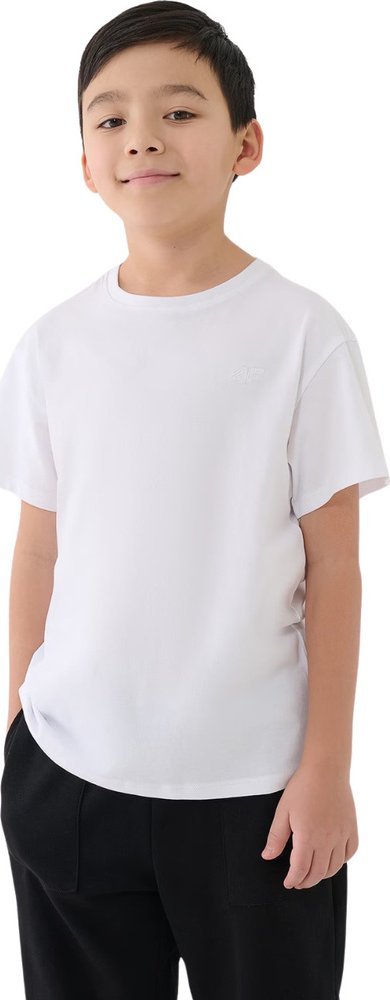 Koszulka dla chłopca 4F M2330 biała 4FJWMM00TTSHM2330 10S 152cm 1