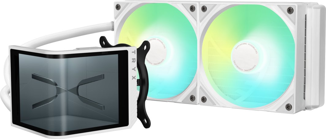 TRYX PANORAMA SE ARGB 240 Komplett-Wasserkhlung, 3D-AMOLED-Display - 240mm, wei 1