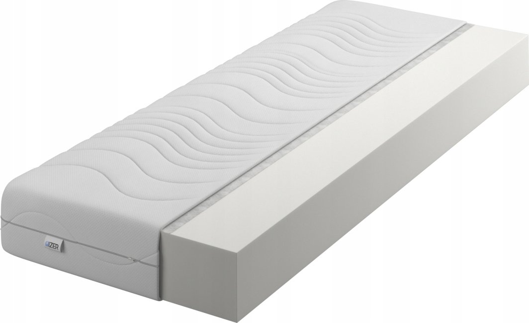 Materac piankowy Comfort 150x200 10cm | Dwustronny H3/H3 | Pikowany pokrowiec | 1