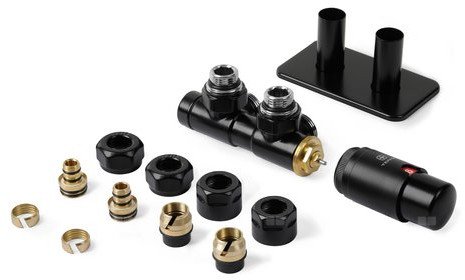 Zestaw inst. TWINS kątowy prawy All in (ATSGSO CFK/P) vt \ Czarny Mat 1