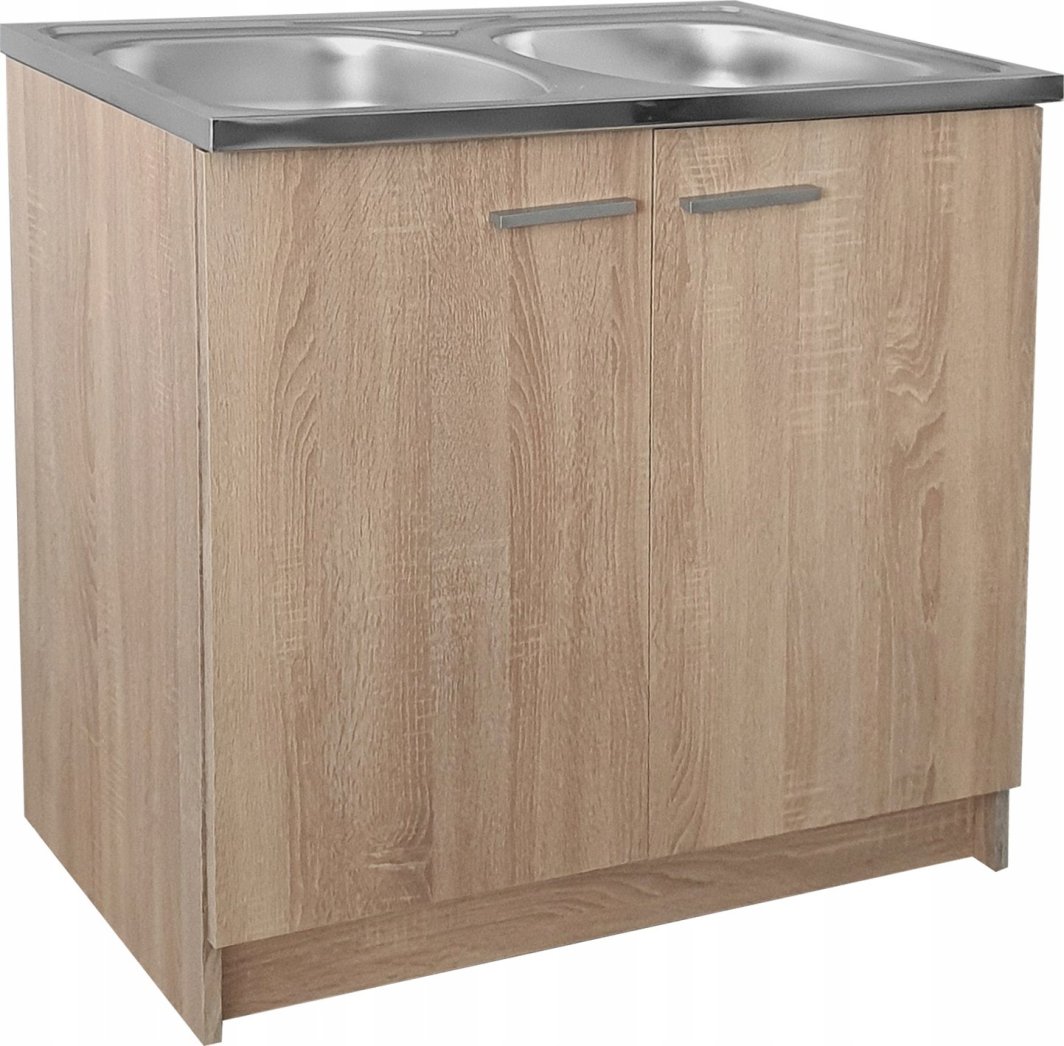 Szafka kuchenna sonoma zlew 2 komory syfon mocowania 1