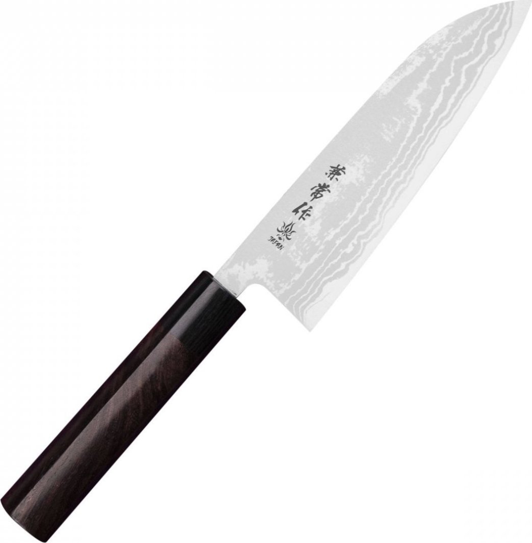 Kanetsune Zen-Bokashi Ao/ir Santoku 16,5 1