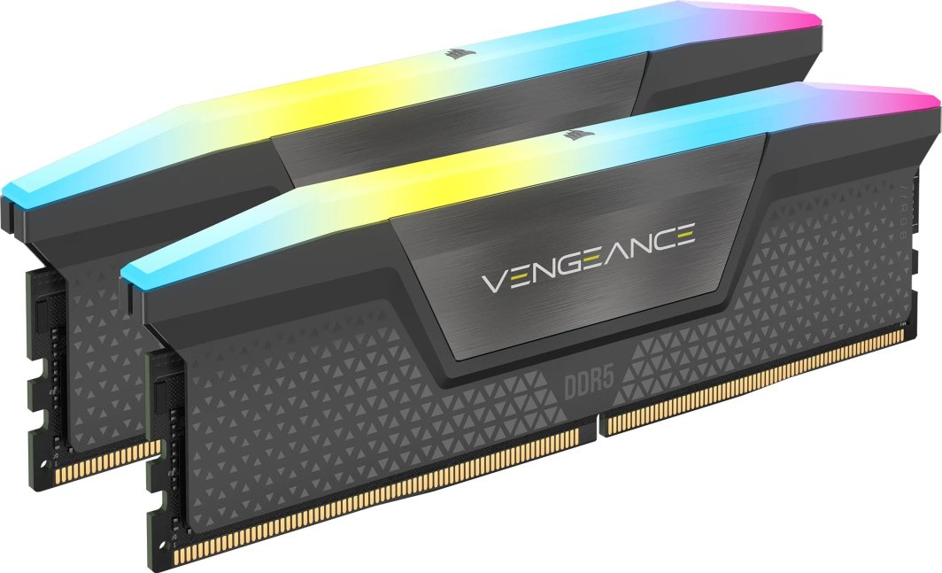 Pamięć Corsair Vengeance RGB, DDR5, 96 GB, 6000MHz, CL30 (CMH96GX5M2B6000Z30) 1