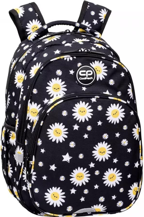 COOLPACK - BASE PLUS - PLECAK MŁODZIEŻOWY - DAISY BLACK 1