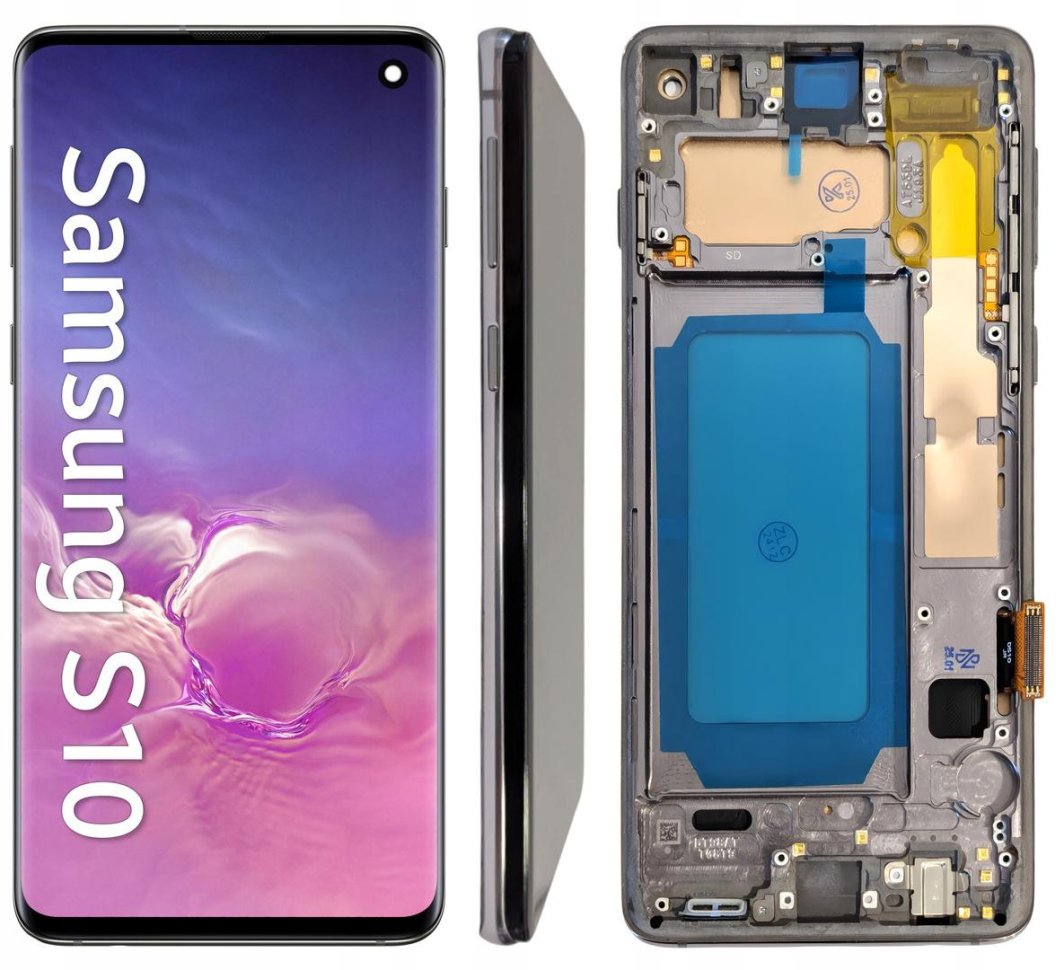 WYŚWIETLACZ EKRAN LCD DO TELEFONU SAMSUNG GALAXY S10 INCELL RAMKA CZARNA 1