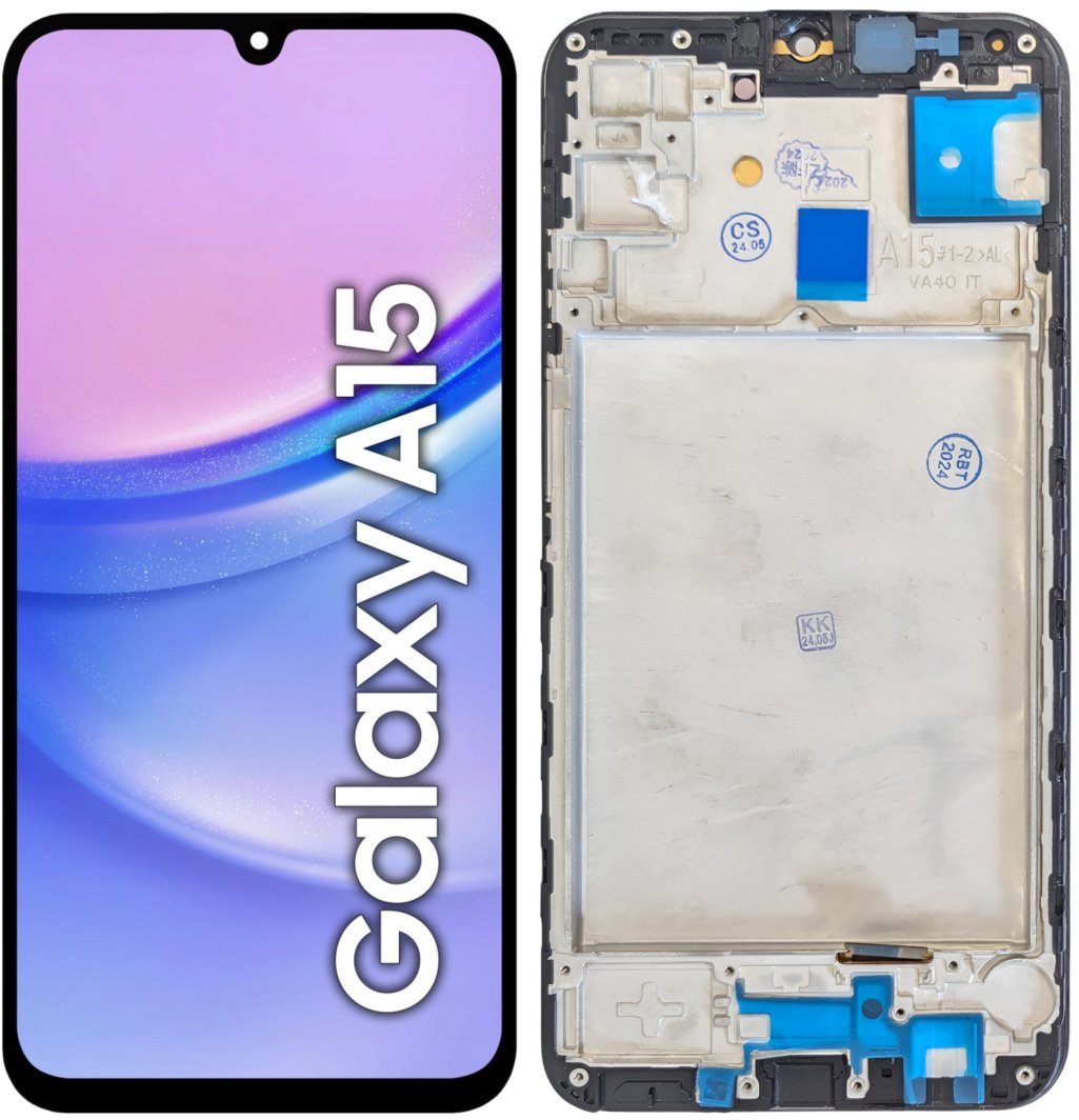 WYŚWIETLACZ EKRAN LCD DO SAMSUNG A15 4G OLED DUŻA POWIERZCHNIA EKRANU RAMKA 1