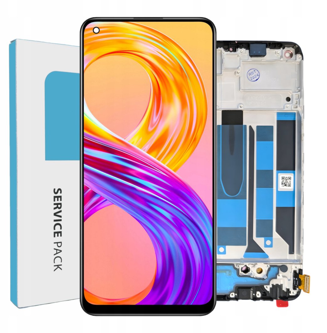 ORYGINAŁ WYŚWIETLACZ EKRAN LCD DO REALME 8 RAMKA RMX3085 1