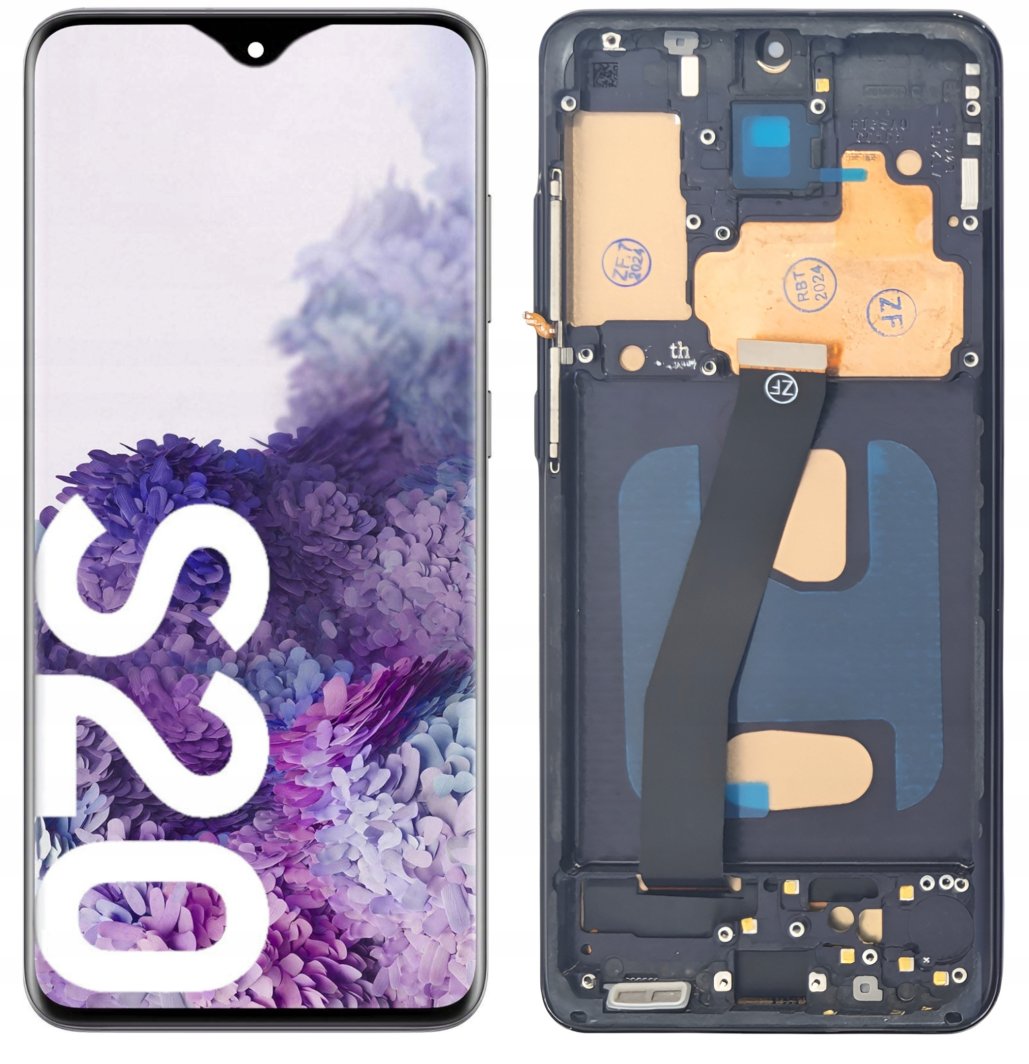 WYŚWIETLACZ EKRAN LCD DO SAMSUNG GALAXY S20 4G INCELL RAMKA SZARA 1