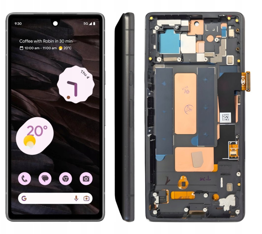 WYŚWIETLACZ EKRAN LCD DOTYK DO GOOGLE PIXEL 7A OLED RAMKA CZARNY GWKK3 1