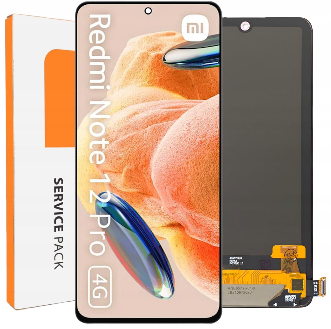 ORYGINALNY SERVICE PACK WYŚWIETLACZ LCD DO XIAOMI REDMI NOTE 12 PRO 4G 1