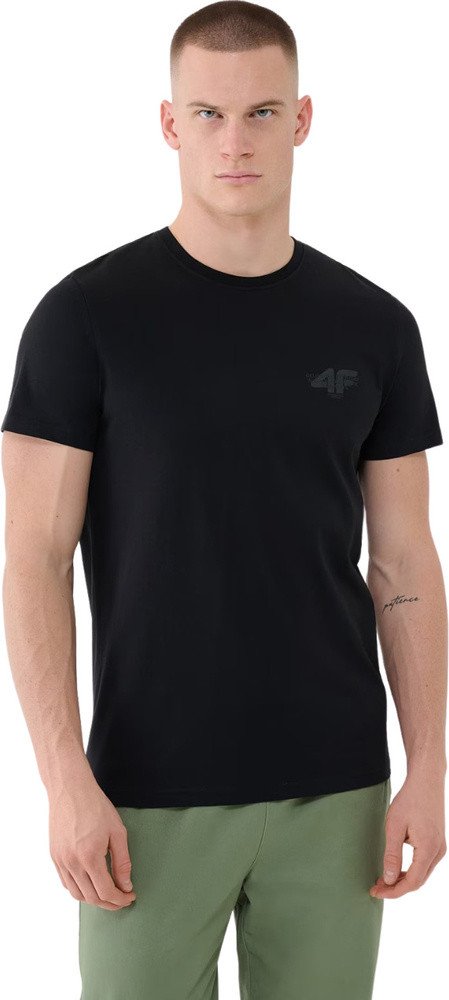 Koszulka męska 4F M1974 czarna 4FWSS25TTSHM1974 20S S 1