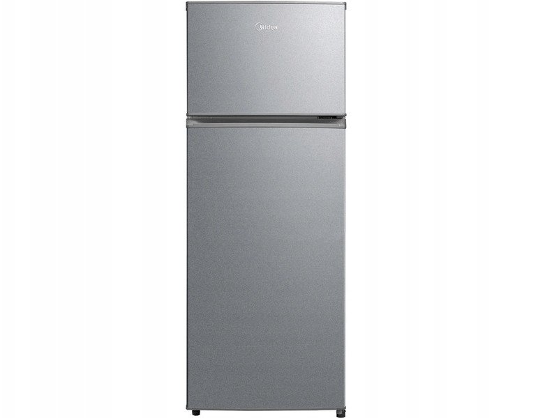 Midea Refrigerator | MDRT294FGE50 | Energy efficiency class E | Free standing | Double Door | Height 143 cm | Fridge net capacity 163 L | Freezer net capacity 41 L | 40 dB | Stainless steel 1