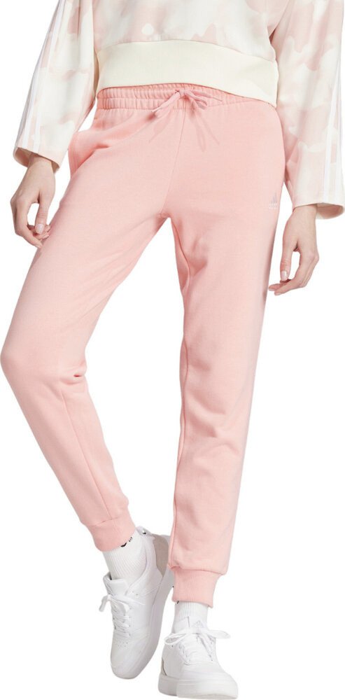 Spodnie damskie adidas Linear French Terry Cuffed jasnoróżowe IY9200 XL 1